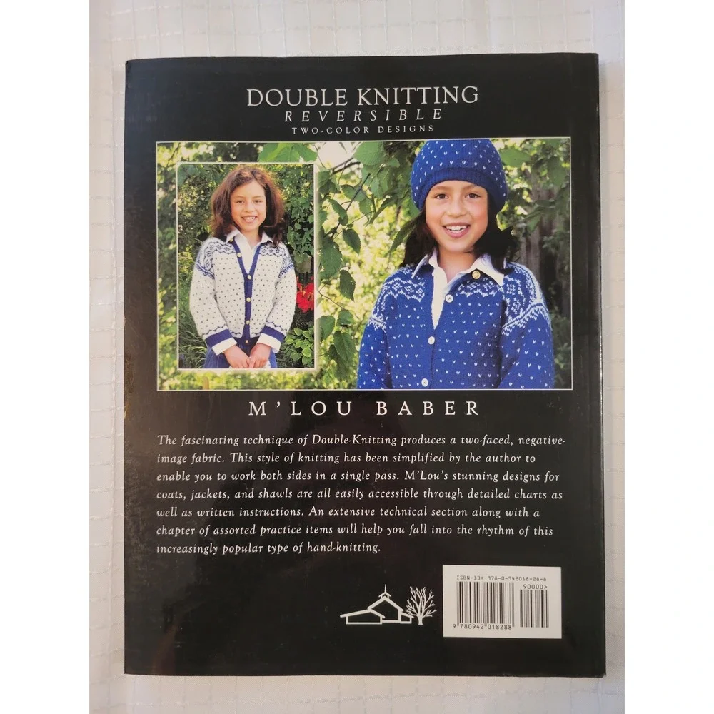 Double Knitting Reversible Two-Color Designs M'Lou Baber Schoolhouse Press‎ Book